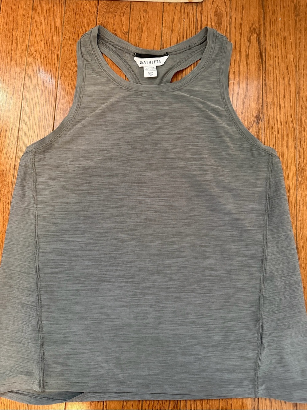 Athleta Slate Gray Racerback Athletic Tank